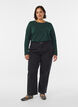 Basic jersey top met lange mouwen, Groen, Model image number 1
