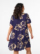 Jurk van viscose met coupenaad, Blauw, Model image number 2