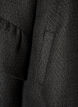 Boucl&eacute; jasje met ruchesdetails, Zwart, Packshot image number 3