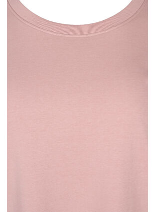 Losvallende sweaterjurk met korte mouwen, Adobe Rose, Packshot image number 2