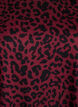 Luipaardprint blouse met lange mouwen, Donker Bordeaux, Packshot image number 2