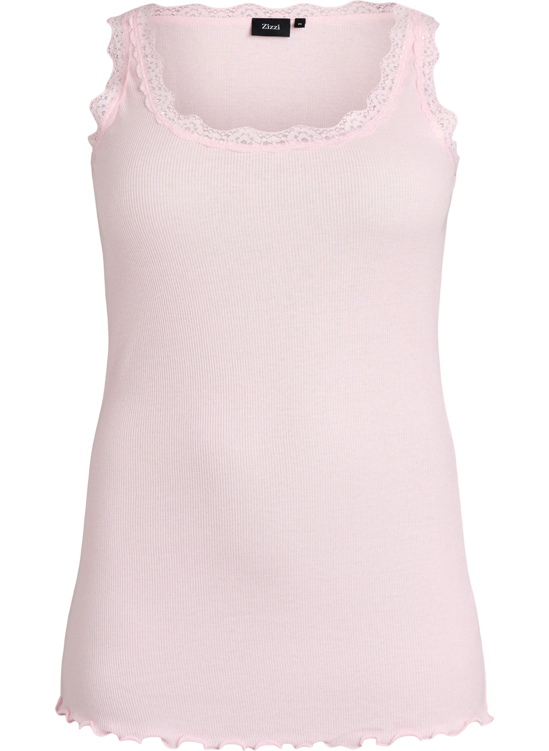 Top met kanten afwerking