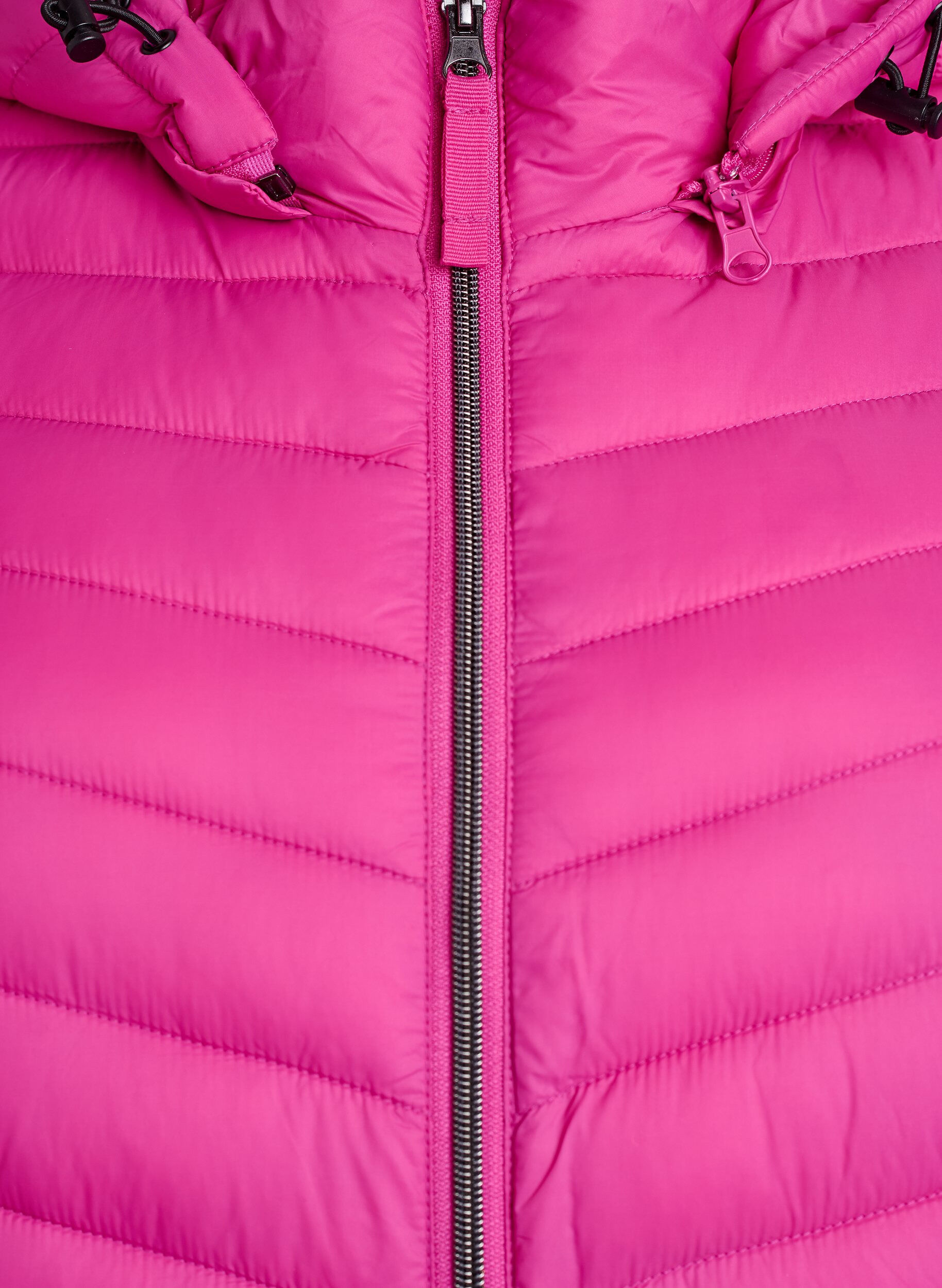 ZizziLichtgewicht jas met zakken en een afneembare capuchon, Roze, Packshot image number 2