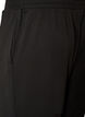 Jerseybroek met hoge taille en zakken, Zwart, Packshot image number 3