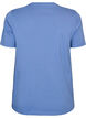 Organisch katoenen T-shirt met print aan de voorkant, Blauw, Packshot image number 1