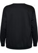 Sweatshirt met geborduurde tekst, Zwart, Packshot image number 1