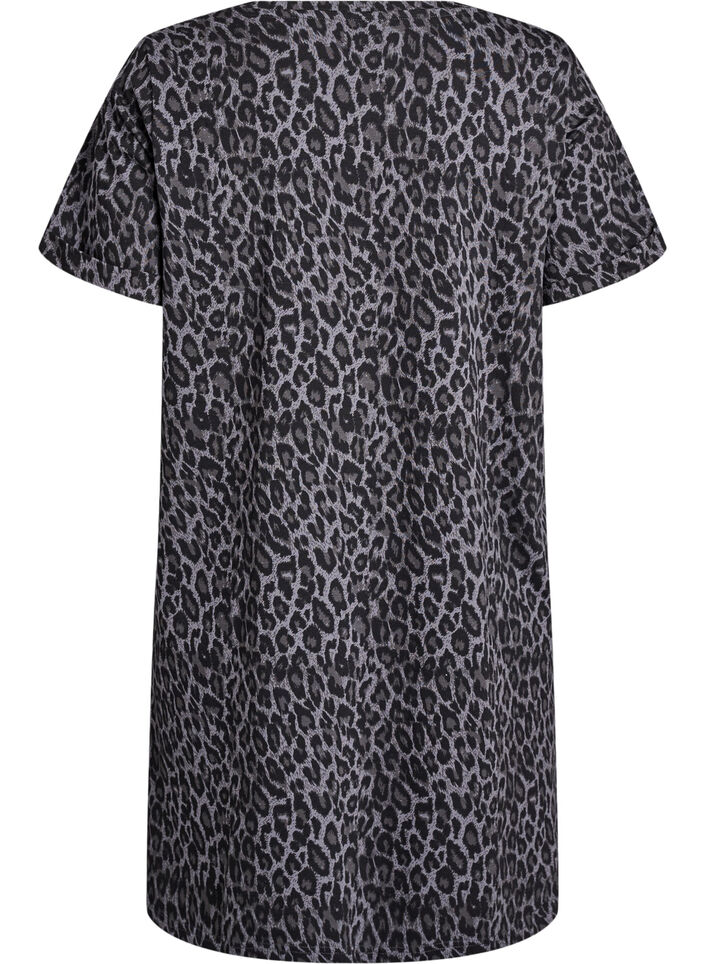 Kort T-shirtjurkje van katoenen jersey, Grijs, Packshot image number 1