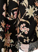 Lang shirt in linnen en viscose, Zwart, Packshot image number 3