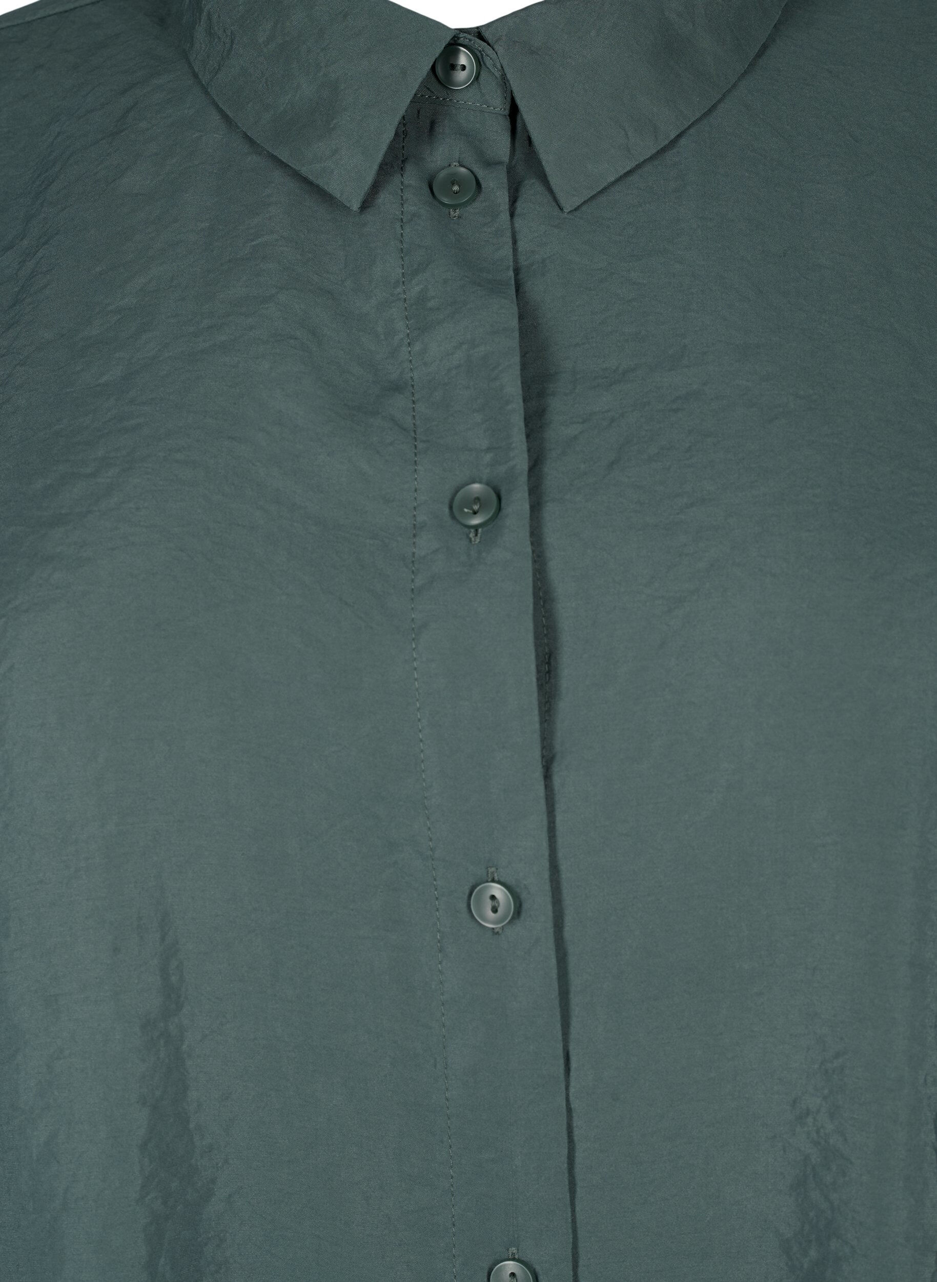 Zizzi Shirt met lange mouwen van Tencel &trade; Modal, Dark Forest, Packshot image number 2