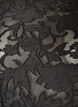 Doorschijnende blouse met bloemenstructuur en lange mouwen, Zwart, Packshot image number 2