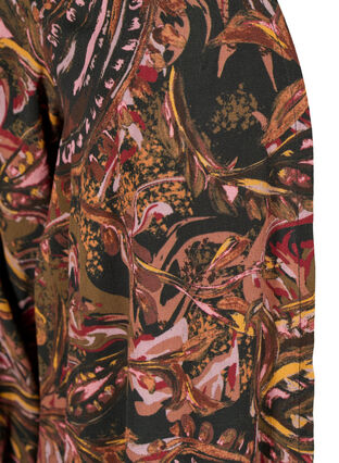 Lange viscose kimono met print, Paisley AOP, Packshot image number 2