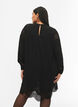 Jurk van viscose met borduursels, Black, Model image number 1