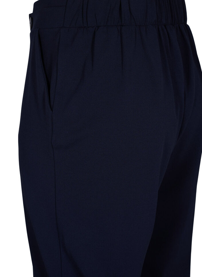 7/8 broek met losse pasvorm, Blauw, Packshot image number 3