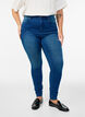Super slim Amy jeans met hoge taille, Blauw, Model image number 2