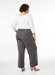 Hoogtailleerde pantalon met rechte pasvorm, Grijs, Model image number 1