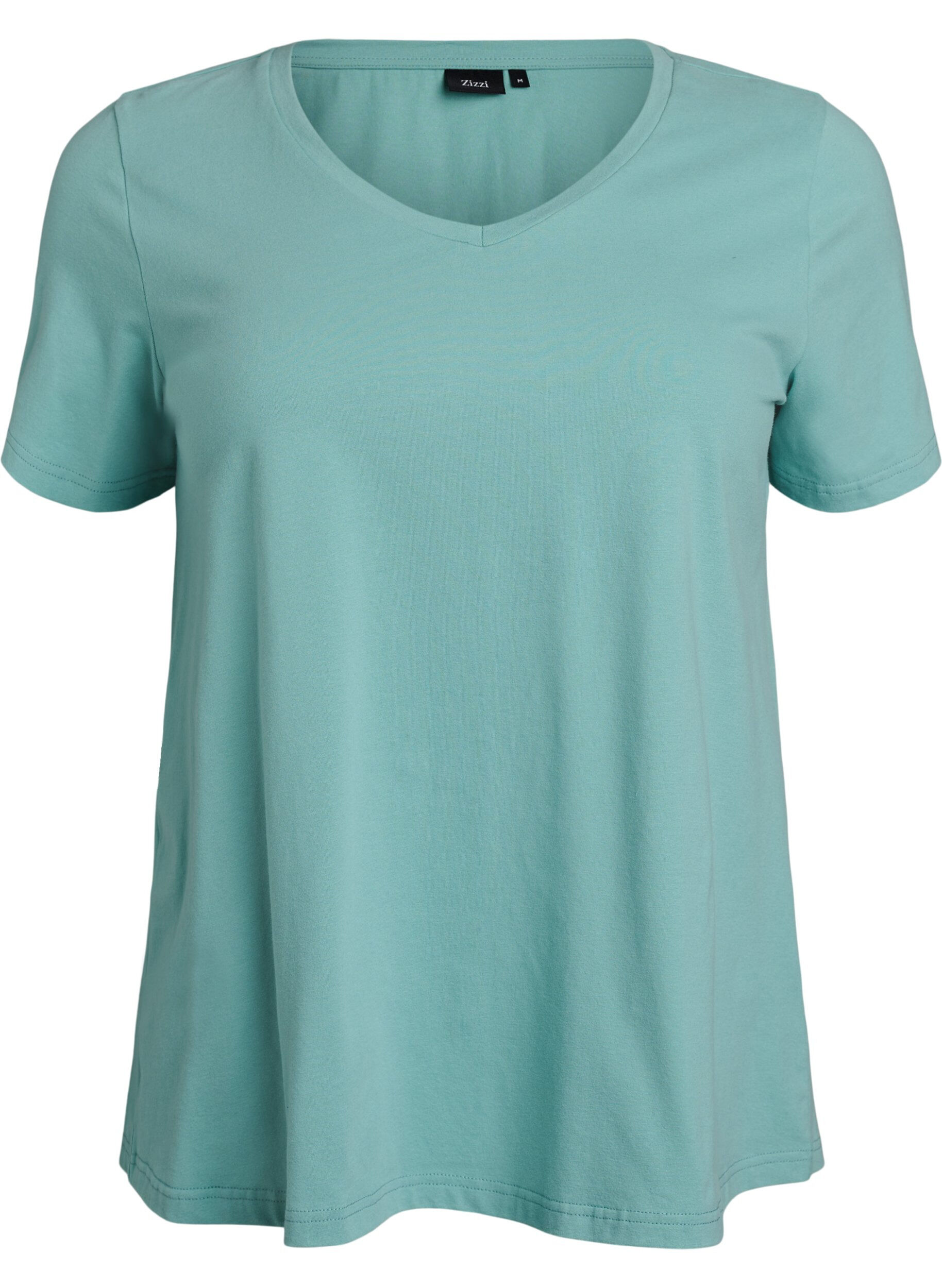 Effen basic katoenen T-shirt