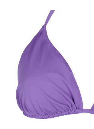 Effen triangel bikinitopje, Royal Lilac, Packshot image number 2