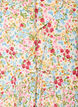 Viscose midi jurk met bloemenprint en ruches kraag, Roze, Packshot image number 2