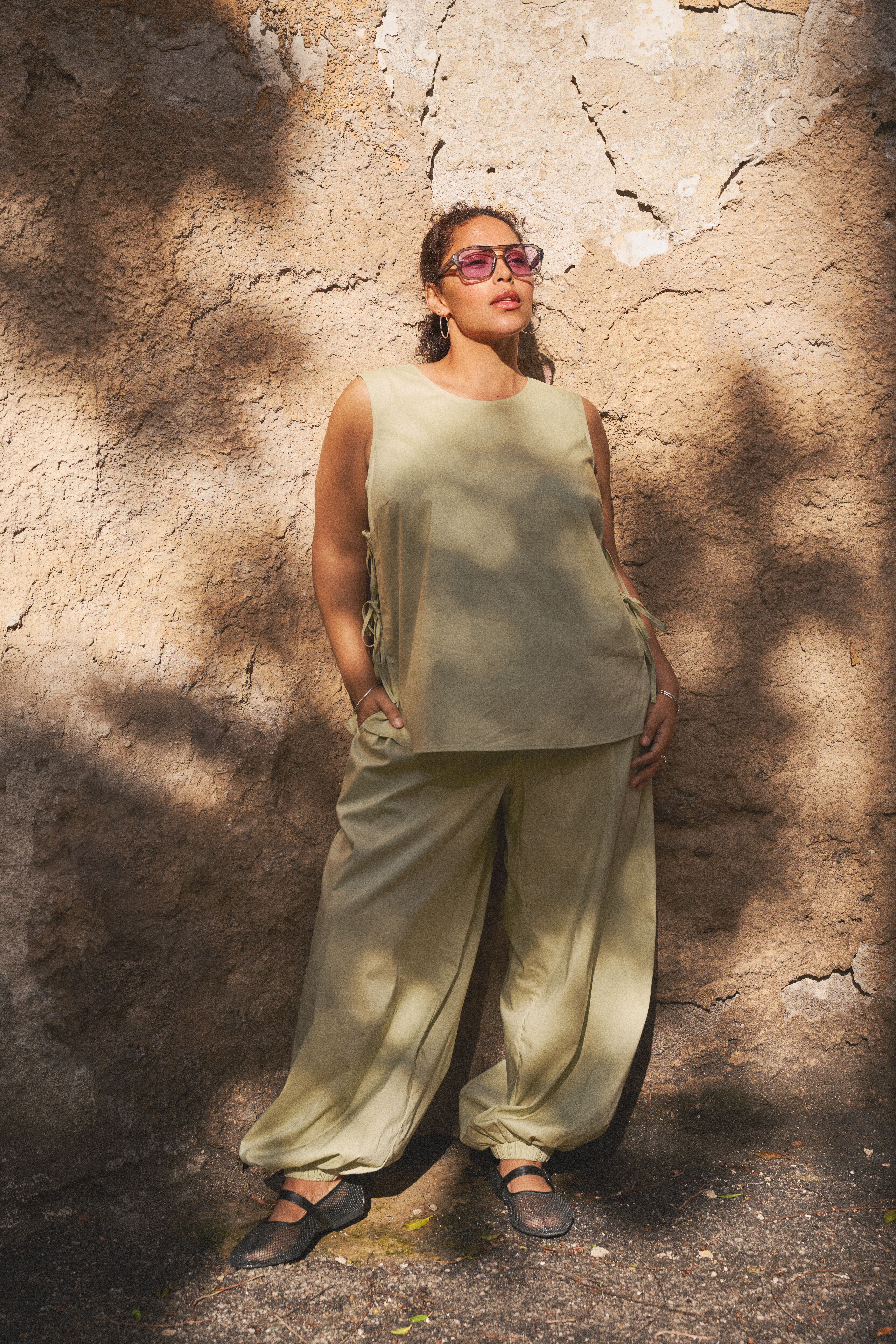 Geco&ouml;rdineerde set met ballonbroek, , Model