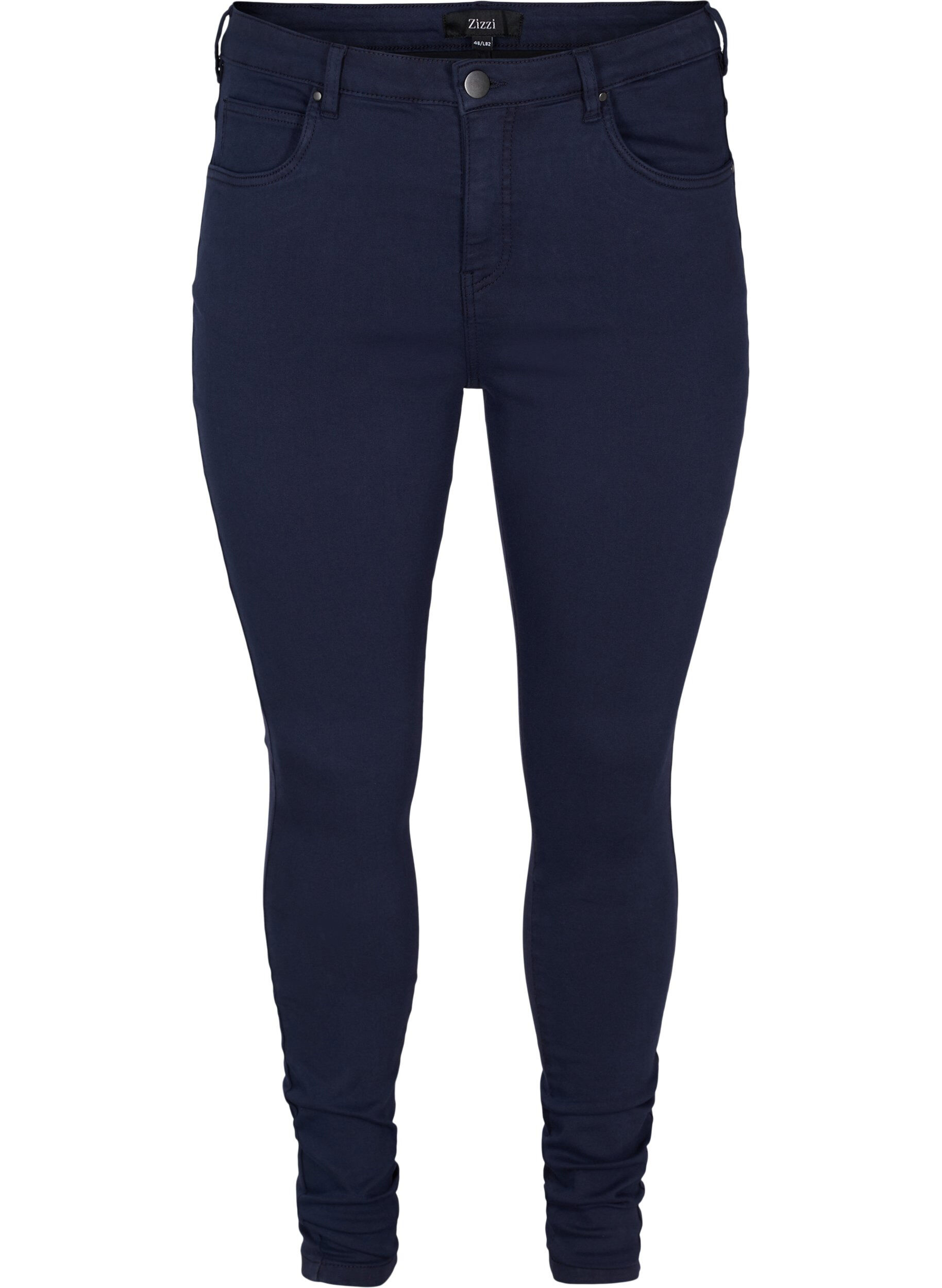 Zizzi Super slim Amy jeans met hoge taille, Night Sky, Packshot image number 0