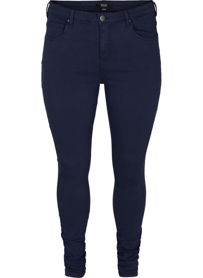 Super slim Amy jeans met hoge taille, Night Sky, Packshot image number 0