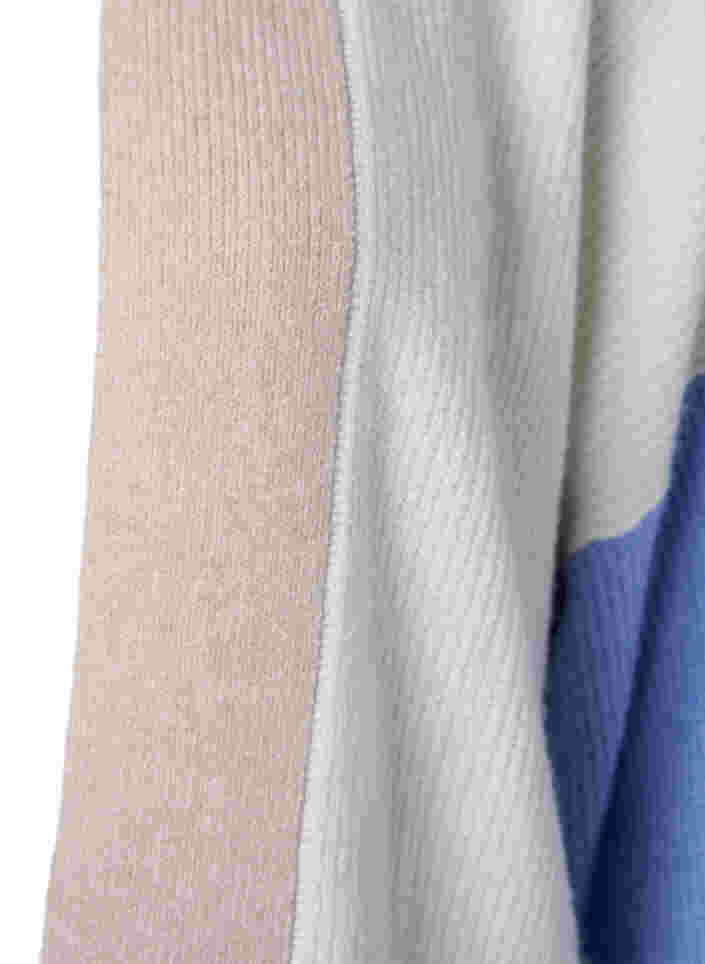Gebreid vest met color-block, Silt Green Mel. Comb, Packshot image number 2