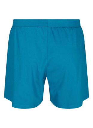 Losse katoenen shorts met zakjes, Fjord Blue, Packshot image number 1