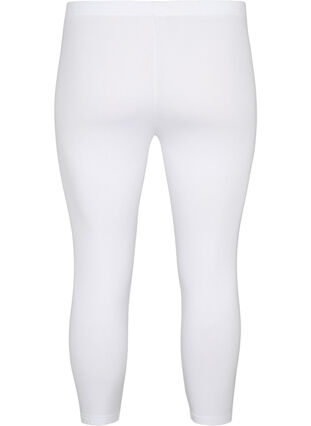 Basic 3/4 legging in viscose, Bright White, Packshot image number 1