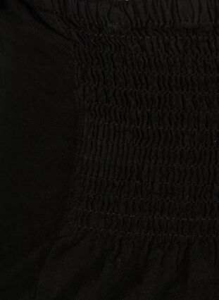 Losse broek met smokwerk, Black, Packshot image number 2