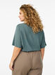 FLASH - Geweven blouse met korte mouwen en ronde hals, Groen, Model image number 2