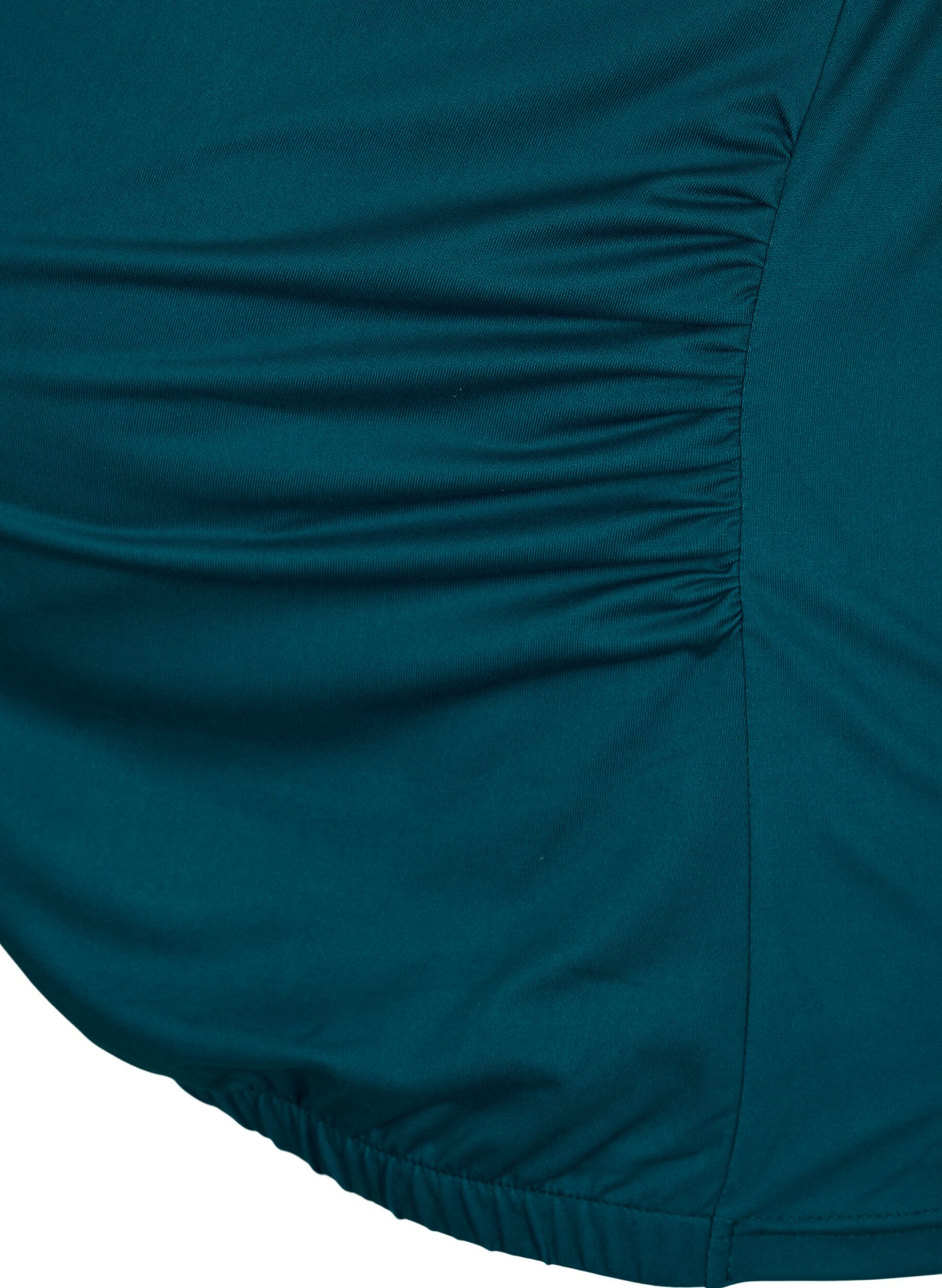Zizzi Zwangerschap sport t-shirt, Deep Teal, Packshot image number 3