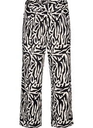 Broek met zebraprint, Zwart
