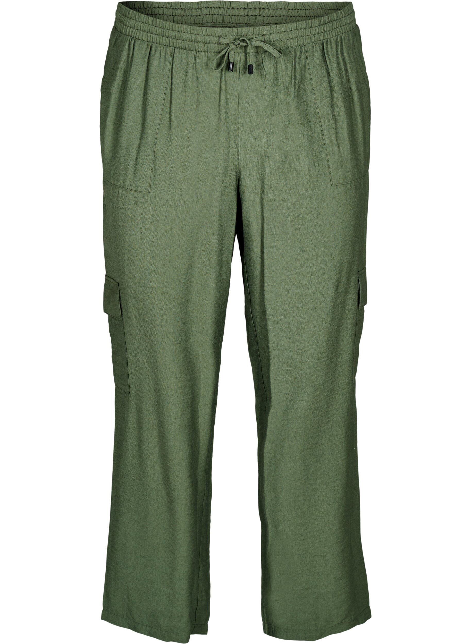 Cargo broek met hoge taille