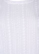 Blouse met korte mouwen en getextureerd patroon, Bright White, Packshot image number 2