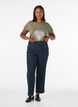 T-shirt met decoratieve print aan de voorkant, Groen, Model image number 1