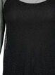 Net-jurk met lange mouwen, Black w. Silver, Packshot image number 2