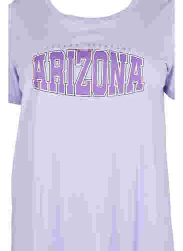 Katoenen t-shirt met printdetail, Lavender ARIZONA, Packshot image number 2