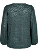 Blouse met lange mouwen met glitter en patroon, Groen, Packshot image number 1