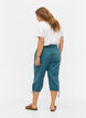 Losse cropped broek van katoen, Blauw, Model image number 1