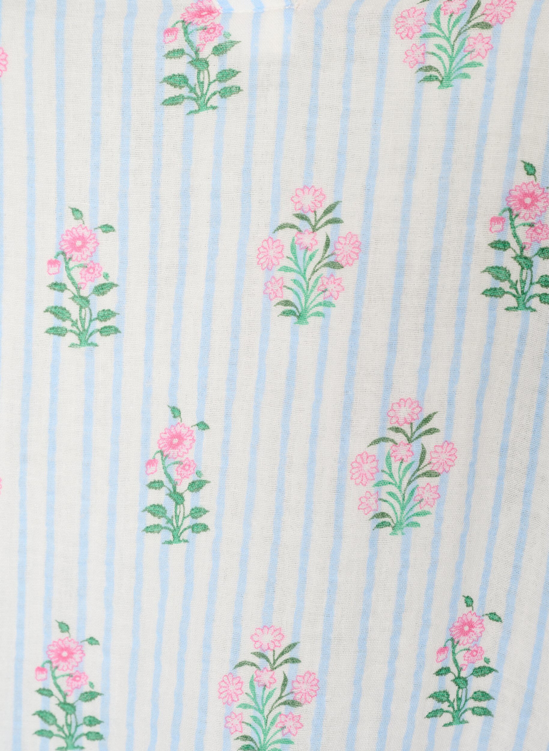 ZizziKorte A-lijn jurk in katoenen mousseline, Vanille, Packshot image number 2