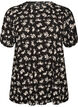 Blouse met lange mouwen en bloemenprint, Zwart, Packshot image number 0
