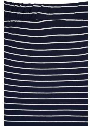Lange katoenen rok met split, Blue Stripe, Packshot image number 2