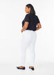 Amy super slim fit jeans met hoge taille, Wit, Model image number 1