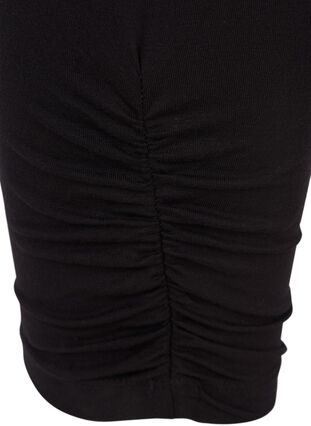 Driekwart basic legging met kreukeffect, Black, Packshot image number 2