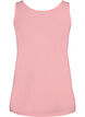 Effen gekleurd basic top in katoen, Roze, Packshot image number 1