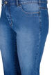 Emily slim-fit denim capribroeken, Blue Denim, Packshot image number 2