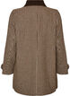 Geruite jas met corduroy kraag, Bruin, Packshot image number 1