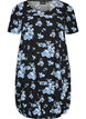 Katoenen jurk met korte mouwen en print, Zwart, Packshot image number 0