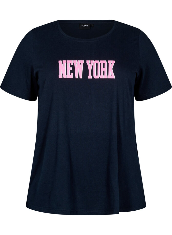 FLASH - T-shirt met motief, Blauw, Packshot image number 0