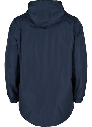 Regenjas met verstelbare onderkant en capuchon, Navy Blazer, Packshot image number 1